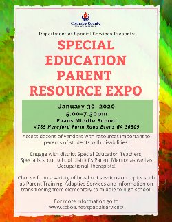 Special Education Parent Resource Expo 